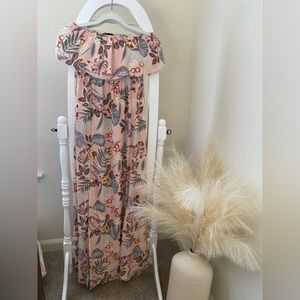 Sleeveless floral print dress